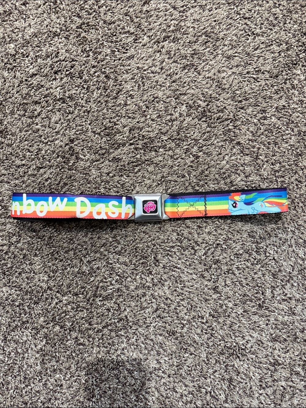 Buckle Down My Little Pony Rainbow Pride Stripe Rainbow Dash Fan Belt